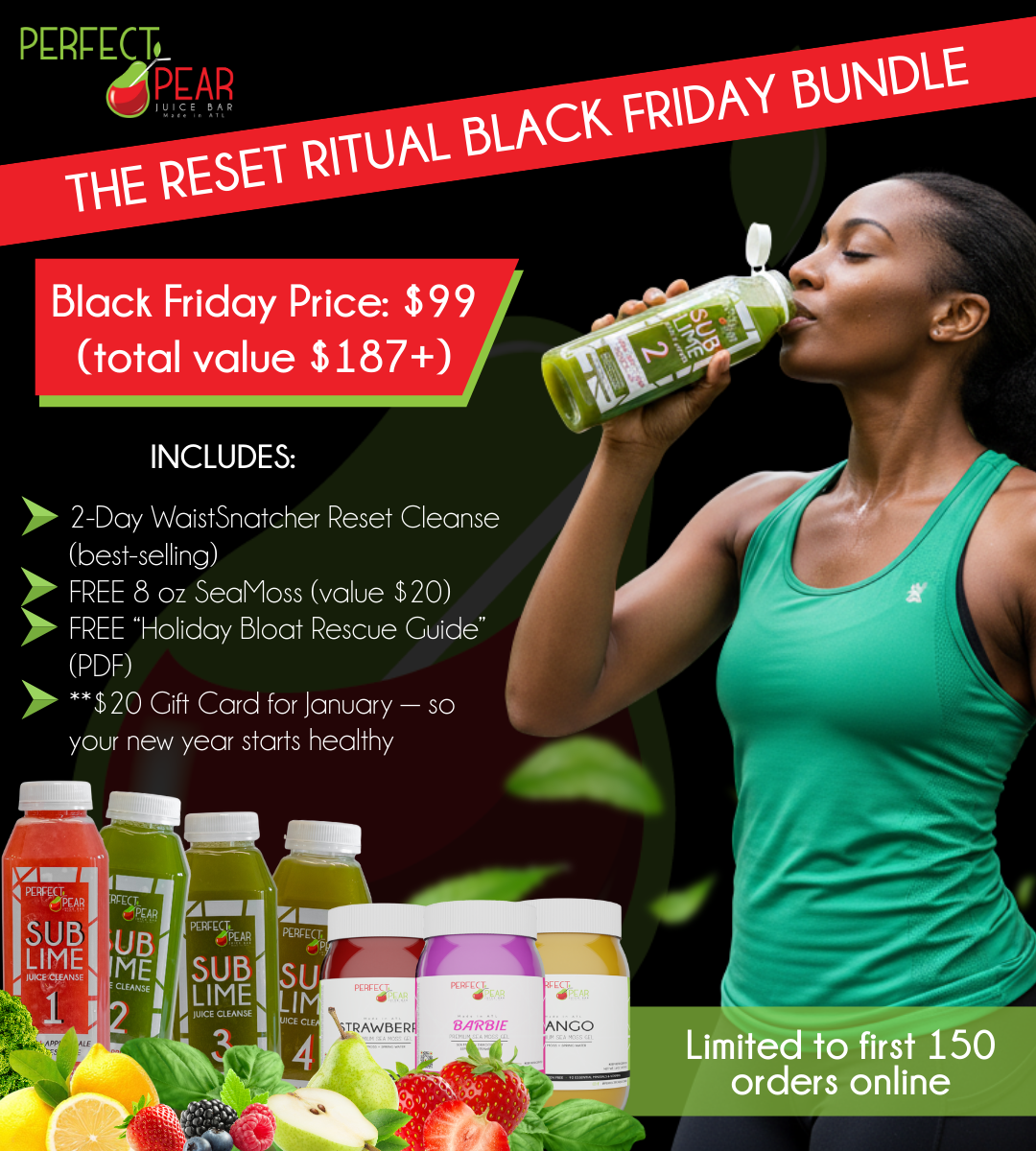 The Reset Ritual Black Friday Bundle (2-Day WaistSnatcher Reset Cleanse)